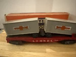 Lionel Post-war #6430 Flatcar Cooper-jarrett Trailers Poor Condition. Fixed Price $15.00.