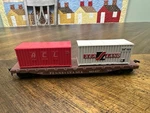 50 Flat Car Pmi Italy 6713 Acl + Sea Land Pennsylvania 469617 Used Ho. Fixed Price $14.43.