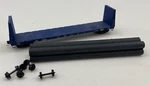 Scale Micro-trains 61'8" Bulkhead Flat Car W/pipe LOAD-RA#MRL62023-#05400110. Fixed Price $34.95.