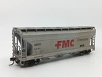 Atlas Fmc Chemicals 3560 3-BAY Covered Hopper Acfx #64133 Weathered. Fixed Price $20.00.