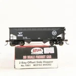 Atlas Missouri Pacific Mopac #59262 Bay Offset Side Hopper. Fixed Price $24.00.