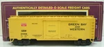 Mth 20-94006 Gauge Green Bay & Western Route Reefer Car #21002 Ln/box. Fixed Price $37.59.