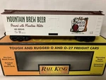 Mth Railking Mountain Brew Beer 40 Wood Side Reefer Car 30-78064! Gauge. Fixed Price $59.99.