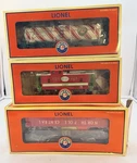 Lionel 6-26196 Gauge Candy Cane Single Dome Tank Car, X-mas Caboose & Gondola. Fixed Price $199.99.
