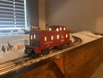 Post War Lionel Gauge Sp 6357 Red Illuminated Caboose Tested Very Good No Box. Fixed Price $25.00.