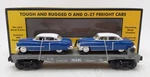 Mth 30-7607L Gauge Flatcar With Two Ertl '52 Cadillacs Mt/box. Fixed Price $18.19.