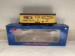 Atlas 3-RAIL Rex Canned Meats (cudahy) 36 Wood Side Reefer Car! Scale. Fixed Price $85.00.