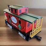 Lionel North Pole Central Lines Caboose Train Car For Ready-to-play 7-11975. Fixed Price $32.00.