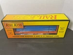 Mth Railking Gauge Bnsf 30-76804 Bulkhead Flat Train Car With Pipe Load. Fixed Price $75.00.
