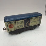 Marx O-gauge Tin. Man-in-door Refrigerator Car W/ Blue Roof C&s 555. Fixed Price $50.00.