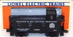 Lionel Denver Rio Grande Woodsided Caboose (1990 Lcca) 6-17880! Scale D&rg. Fixed Price $45.00.