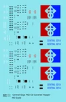 K4 Scale Decals Central Soya 4750 Cu Ft. Covered Hopper Blue And Black. Fixed Price $8.15.