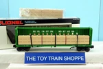 Lionel 16371 Bn Burlington Northern I-beam Flatcar Wood Load. New Box.. Fixed Price $24.95.