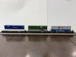 Kato Ho Gunderson Maxi-iv 309053 Double Stack Well Cars + 6 53' Containers. Fixed Price $179.99.