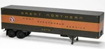 Rapido Ho Scale New Fruehauf 40' Van Trailer Great Northern #G282 403042. Fixed Price $29.37.