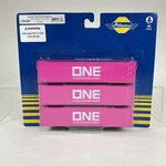 Nib Athearn Ho Ocean Network Express 40 Low Cube Container 3PK. Fixed Price $33.24.