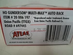 Atlas 20006197, Ho Gunderson Multi-max Auto Rack Up Rd# 697445 (ttgx). Fixed Price $78.99.