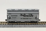 Scale Micro Trains 92020 2-BAY Acf Covered Hopper Rio Grande The Action Road. Fixed Price $19.89.