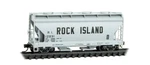 Micro-trains Mtl N-scale 2-BAY Acf Center Flow Covered Hopper Rock Island #12031. Fixed Price $31.95.