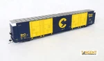 Tangent Ho Scale 86 Double Door Box Car Chessie System #492371 25510-03. Fixed Price $61.51.
