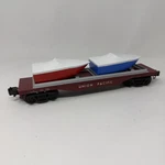 Industrial Rail IDMU7002 Gauge Union Pacific Flatcar With Boats #50055. Fixed Price $12.99.