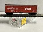 Micro Trains 49400 Swift Refrigerator Line 40' Wood Reefer #5199. Fixed Price $17.95.