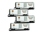 Micro Trains Scale 40' Boxcars Southern Pacific 4-PACK 98300242. Fixed Price $109.99.