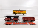 DO30-0, 5 #3X Fleischmann H0 Dc Freight Car Db Laaes Omm Tmms 100 J 1887 1987. Fixed Price $58.68.