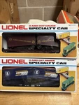 Lionel 6-6531 Express Mail & 5-16303 Pennsylvania Flat Cars W-trailers Nos New. Fixed Price $44.99.