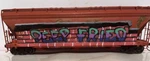 Scale Custom Weathered + Graffiti Atlas 3 Bay Centerflow Hopper Elders Grain. Fixed Price $44.00.