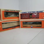 (4) Gauge Lionel T.v Car Poultry Cop Robber Bulkhead Original Box Animated Lot. Fixed Price $149.95.