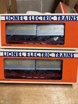 2-NOS Lionel Western Maryland Flat Cars With Trailers #6-19404 Two New. Fixed Price $44.99.