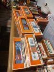 Lionel Boxcars (10) O-gauge New In Boxes. Fixed Price $230.00.