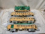 Mth Tinplate 10-1186 Std Gauge Legionnaire Electric Passenger Set W/ Boxes. Fixed Price $1899.99.