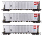 Walthers Mainline 910-56875 Scale 50' RD-4 Hopper 3-PACK Rtr Iesx #1007 1061. Fixed Price $114.99.