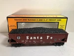 Mth Rail King Gauge Santa Fe Bay Hopper Car 30-7041C W/ Box. Fixed Price $31.99.