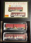 Scale Micro-trains Birds Of Feather Graffiti Box Car 2-PACK 02544008 Mint. Fixed Price $74.95.