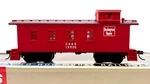 Ho Walthers 932-7564 Window Caboose Cb&q Burlington Route # 13926 Red. Fixed Price $49.99.