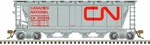 Atlas Scale Slab-side Covered Hopper Canadian National/cn #355196 (12-HATCH). Fixed Price $44.99.