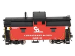 Sunset Models Brass Chesapeake & Ohio Caboose #90210 (2-RAIL) -painted Ex. Fixed Price $279.99.
