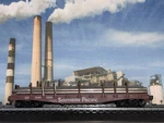 Ho Athearn 1348 Southern Pacific #540026 40' Flat Stainless Pipe Load Kds. Fixed Price $28.95.