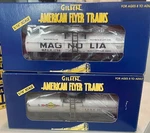 American Flyer 6-48211 Magnolia Tank Car And 6-48408 Sunoco Nib. Fixed Price $49.99.