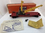 Lionel 6660-56 #2 Flat Car-w-boom Crane-var-b BLT'58 Original Box Instructions. Fixed Price $115.42.