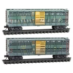 Micro-trains Mtl N-scale Ferrocarril Del Pacifico Stock Cars Weathered 2-PACK. Fixed Price $63.99.