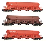 Roco 6600153 Scale Set Three Hopper Cars With Opening Roofs Db Ag. Fixed Price $223.78.