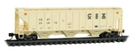 Micro-trains # 09600230 3-BAY High-side Covered Hopper 253876. N-scale. Fixed Price $34.95.