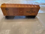 Lionel Curtiss Candy Baby Ruth Post War O-27 Gauge Box Car Freight Train X-6034. Fixed Price $19.79.