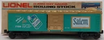 Lionel 6-7709 Gauge Salem Billboard Refrigerator Car Ex/box. Fixed Price $69.99.