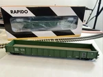 $$reduced! Ho Scale Lot Of Rapido Bc Rail 52'6" Mill Gondolas #9085 And #9099. Fixed Price $83.64.