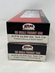 2X Atlas Ho 23.5K Gal. Tank Car 1623-1 1623-2 Amoco Acfx Nib. Fixed Price $60.00.
